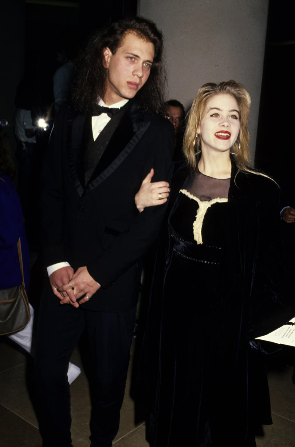 Christina Applegate at the Golden Globes in 1991. (Photo: Ron Gallela/Getty Images)