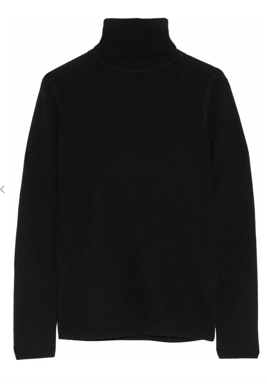 26) Ribbed wool turtleneck sweater