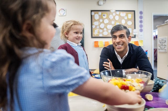 Prime Minister Rishi Sunak visits Holy Trinity Rosehill CE Primary School