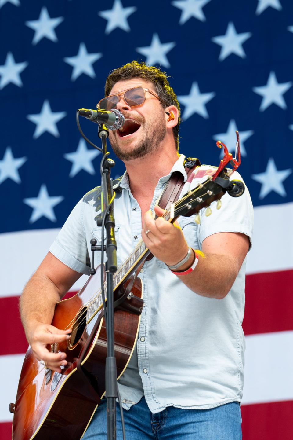 Shane Smith & The Saints perform in concert July 4 during Willie Nelson's 4th of July Picnic at Q2 Stadium in Austin, Texas.