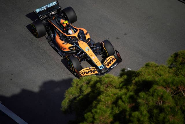 Lando Norris qualified fifth for Sunday's Monaco Grand Prix 