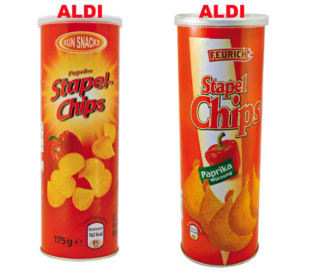 <b>No-Name-Chips</b><br><br> An die große Glocke hängt Bahlsen die Info natürlich nicht, aber das Unternehmen produziert auch No-Name-Ware. Bei Aldi Nord und Süd knabbern Sie 27 Prozent günstiger. (Bilder: Frank Flamme)