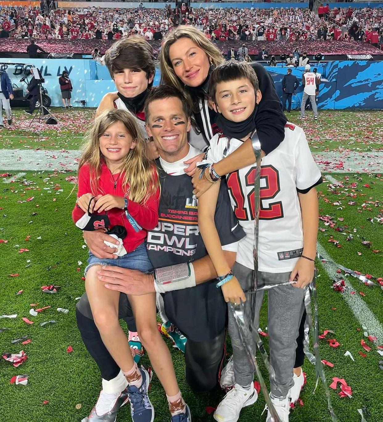 Tom Brady and Gisele family