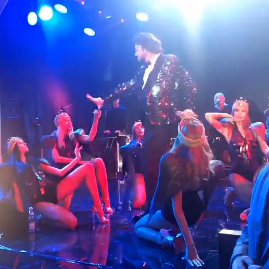 Some of Russia's top cabaret dancers took centre-stage for the evening. Photo: Instagram
