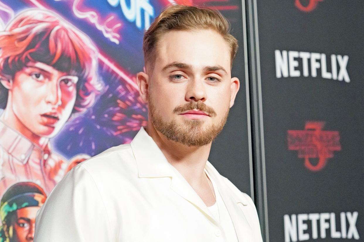 HOLLYWOOD, CALIFORNIA - NOVEMBER 09: Dacre Montgomery attends a photocall for Netflix's "Stranger Things" Season 3 at Linwood Dunn Theater at the Pickford Center for Motion Study on November 09, 2019 in Hollywood, California. (Photo by Rachel Luna/FilmMagic)