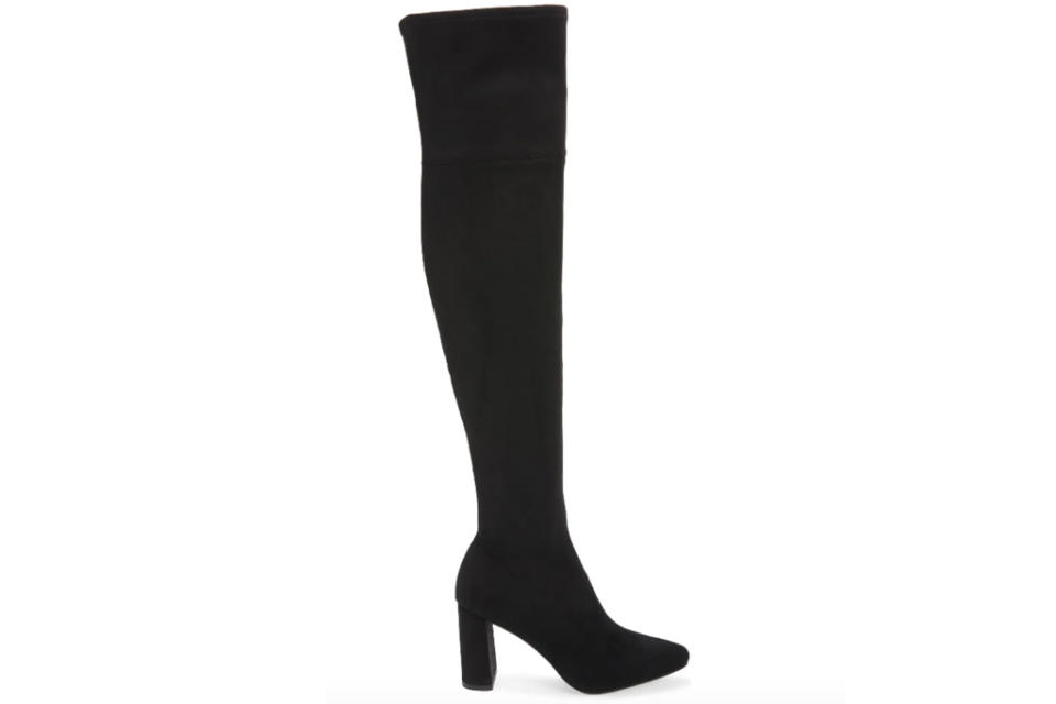 black boots, over the knee, thigh high, jeffrey campbell