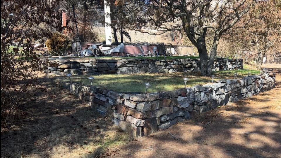 Claire and Gerry Larose's home is one of nearly 200 structures damaged or destroyed by the McDougall Creek fire in the Central Okanagan. 