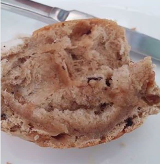 Gayle reported her hot cross buns were &#39;doughy&#39;. Picture: Facebook/Woolworths
