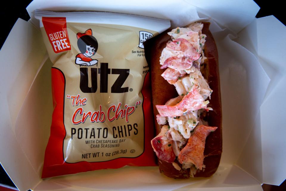 The lobster roll, September 22, 2021, at Nelson's Meat + Fish, 2415 E Indian School Road, Phoenix, Arizona. lobster roll, September 22, 2021, at Nelson's Meat + Fish, 2415 E Indian School Road, Phoenix, Arizona.