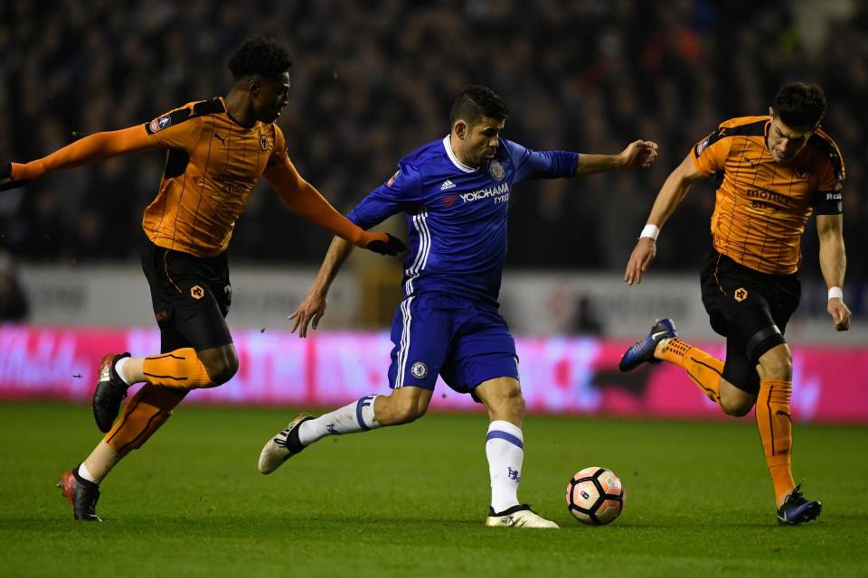 On target: Diego Costa: Getty Images