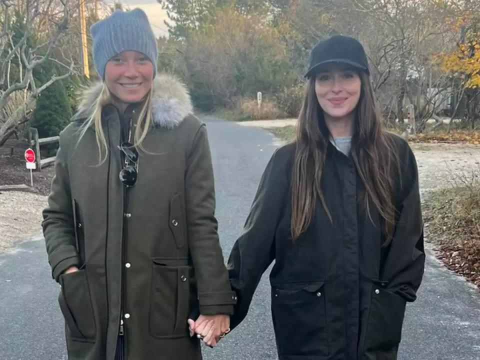 Paltrow, left, and Johnson (Instagram)
