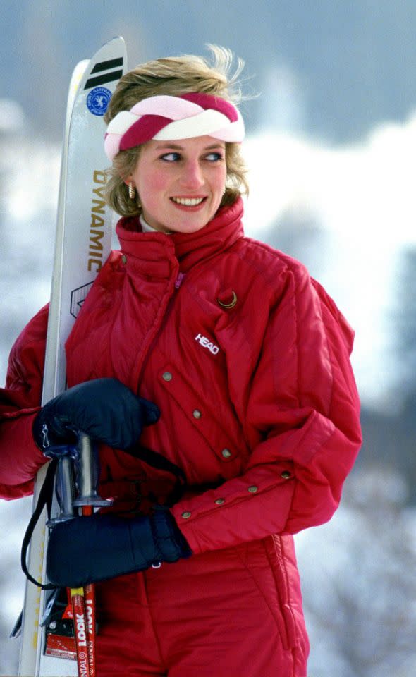 La princesse Diana à Klosters, 1986