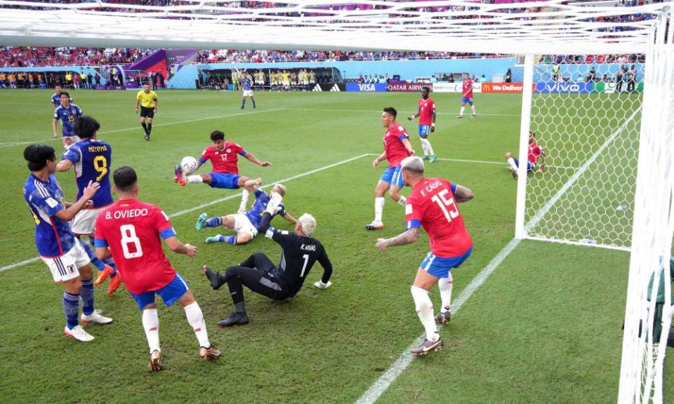 Costa Rica’s defence got back on form against Japan after the 7-0 drubbing against Spain.