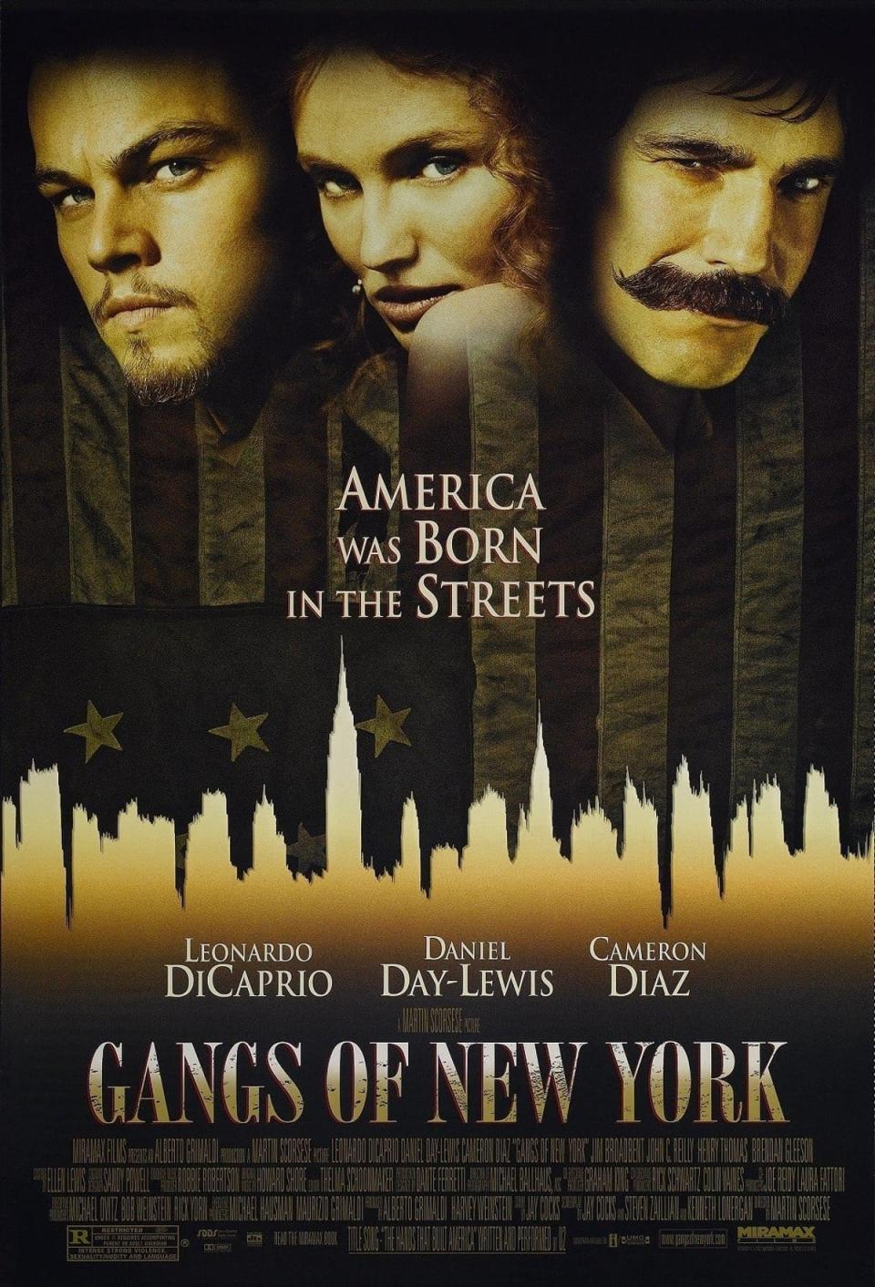 The original poster artwork for ‘Gangs of New York’ (Miramax)