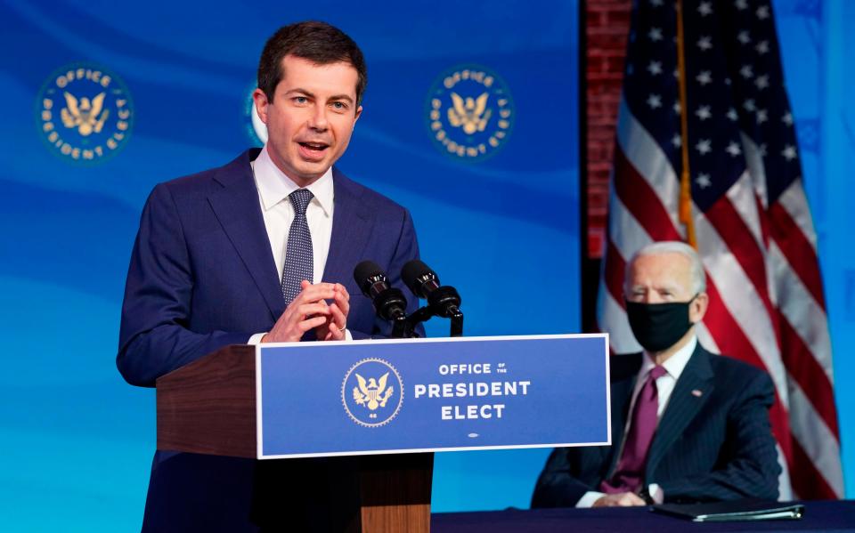 Transport Secretary Pete Buttigieg is an Oxford alum (POOL/AFP via Getty Images)