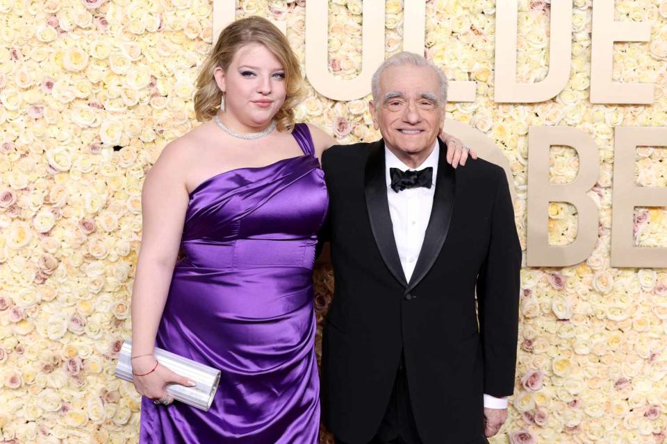 <p>Kevin Mazur/Getty</p> Martin Scorsese and daughter Francesca