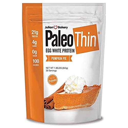 8) Julian Bakery Paleo Thin Protein Powder in Pumpkin Pie