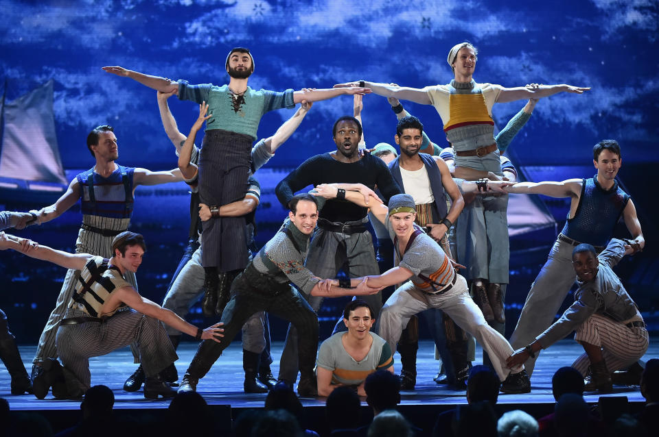 The cast of "Carousel" perform onstage.&nbsp; (Photo: Theo Wargo via Getty Images)