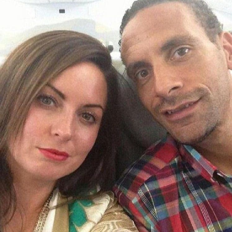 Former footballer Rio Ferdinand with his late wife Rebecca Ellison - Credit: Tim Stewart News Limited 