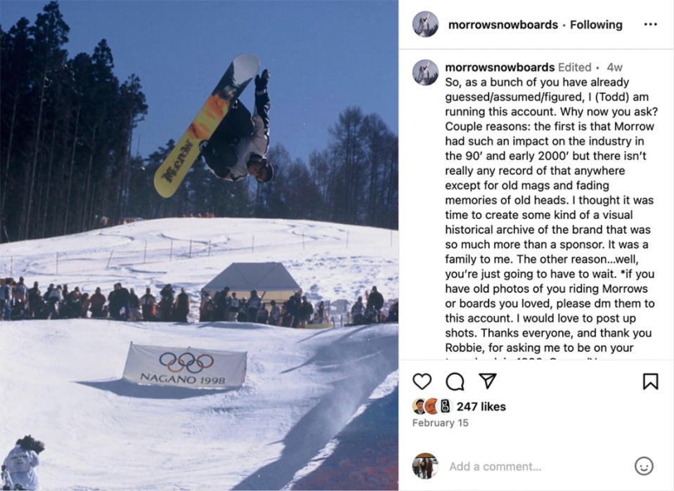 photo: Trevor Graces/@morrowsnowboards