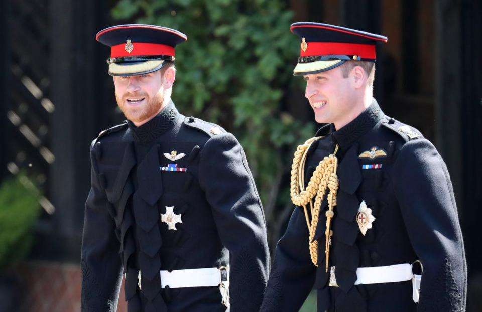 Prince Harry and the Prince of Wales at the former’s wedding in 2018 (Getty Images)