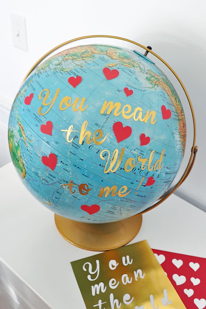DIY Valentine's Day Globe