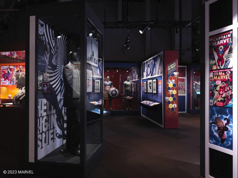 Discovery Place Science in Charlotte the “Marvel: Universe of Super Heroes” exhibit this spring. It celebrates Marvel’s visual and cultural impact.