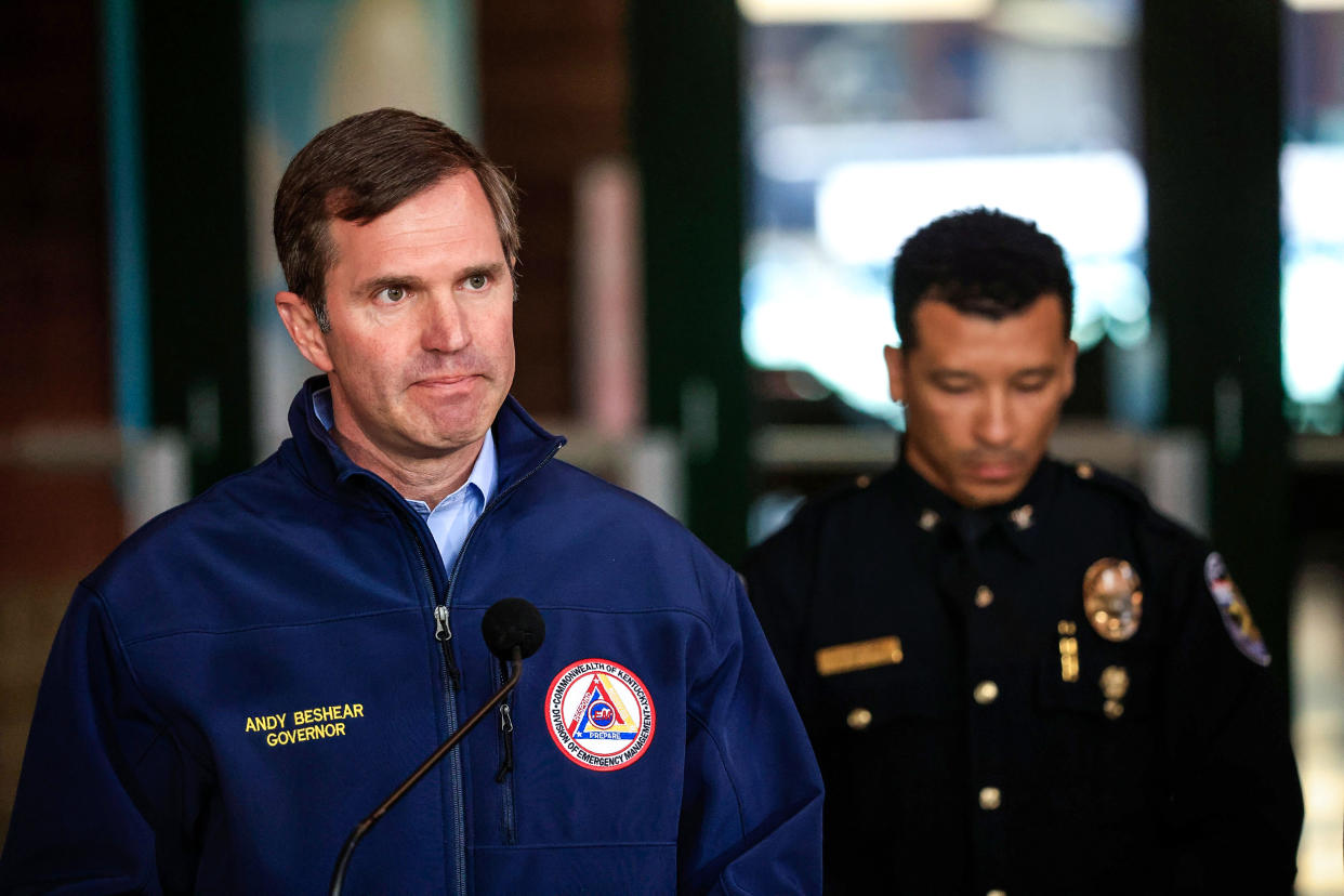 Image: Police Work The Scene Of A Shooting In Louisville, Kentucky (Luke Sharrett / Getty Images)