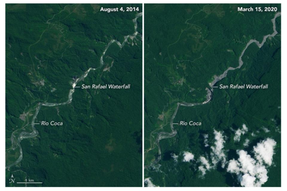 NASA Earth Observatory images using Landsat data from the US Geological Survey: August 4, 2014 - March 13, 2020 (NASA)