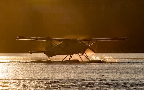 A Harbour Air Ltd. de Havilland DHC-2 Beaver prototype electric aircraft - Credit: &nbsp;Darryl Dyck/&nbsp;Bloomberg