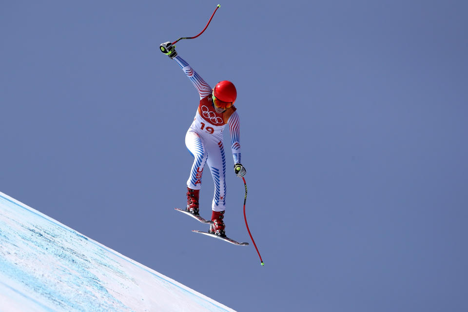 <p>Mikaela Shiffrin of the United States competes during the Ladies’ Alpine Combined on day thirteen of the PyeongChang 2018 Winter Olympic Games at Yongpyong Alpine Centre on February 22, 2018 in Pyeongchang-gun, South Korea. (Photo by Ezra Shaw/Getty Images) </p>