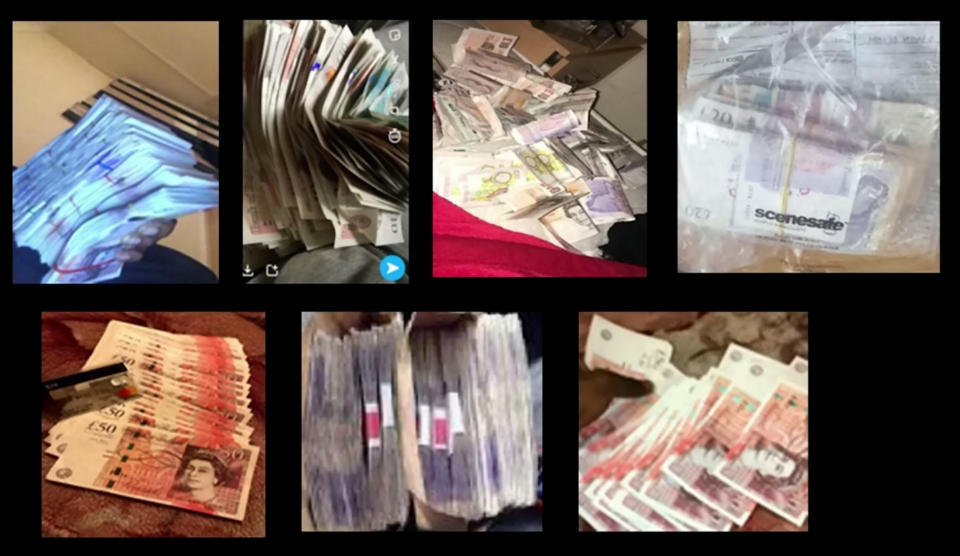 Police recovered money. (SWNS)