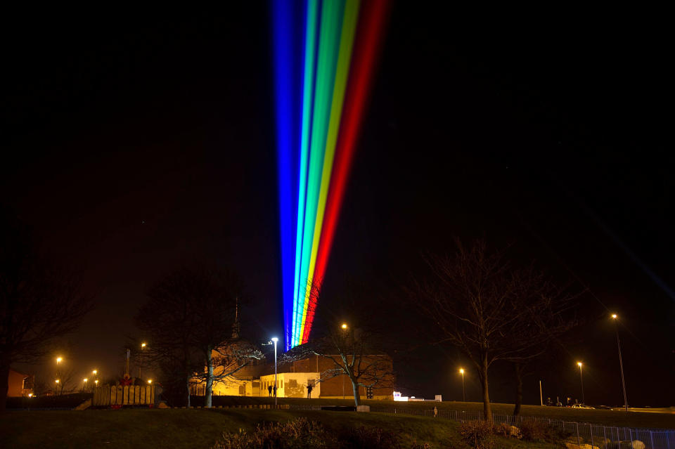 US Artist Yvette Mattern's Global Rainbow On Show In Gateshead