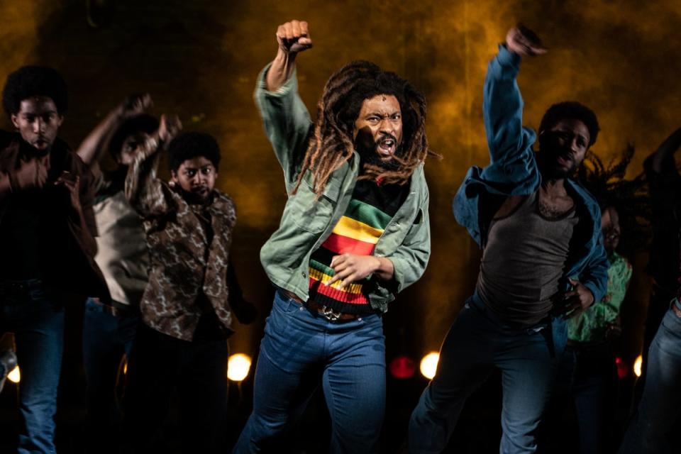 Arinze Kené in Get Up, Stand Up! The Bob Marley Musical (Craig Sugden/handout)