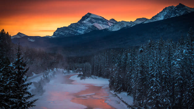 Bow River at Banff National park near Lake Louise. / Credit: JOE KLAMAR/AFP/Getty Images