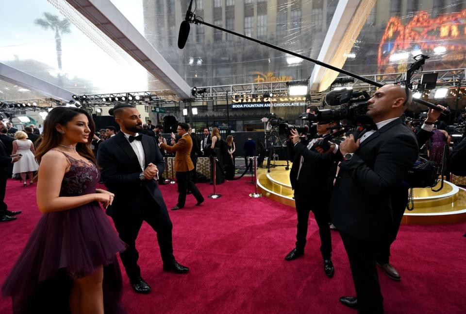 Stars on the red carpet last year (PA)