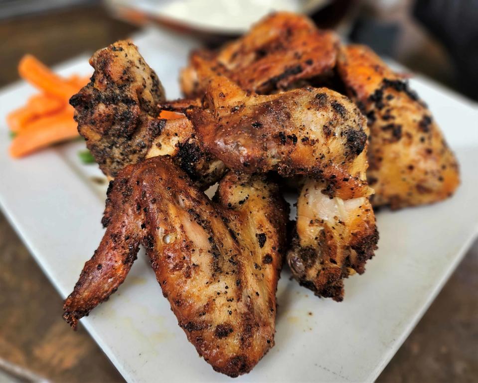 Mike Carter's Original Wings at O'Bricks Irish Pub & Martini Bar in downtown Bradenton photographed July 17, 2023.