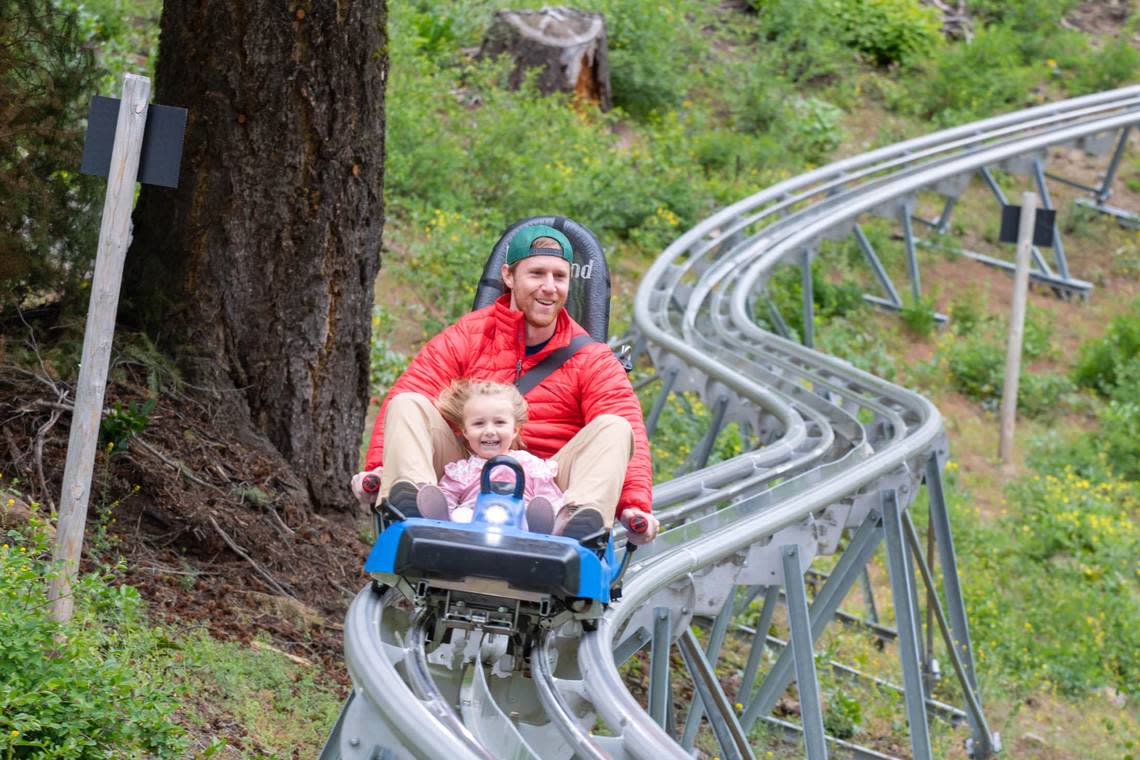 The Glade Runner mountain coaster is open and running at Bogus.