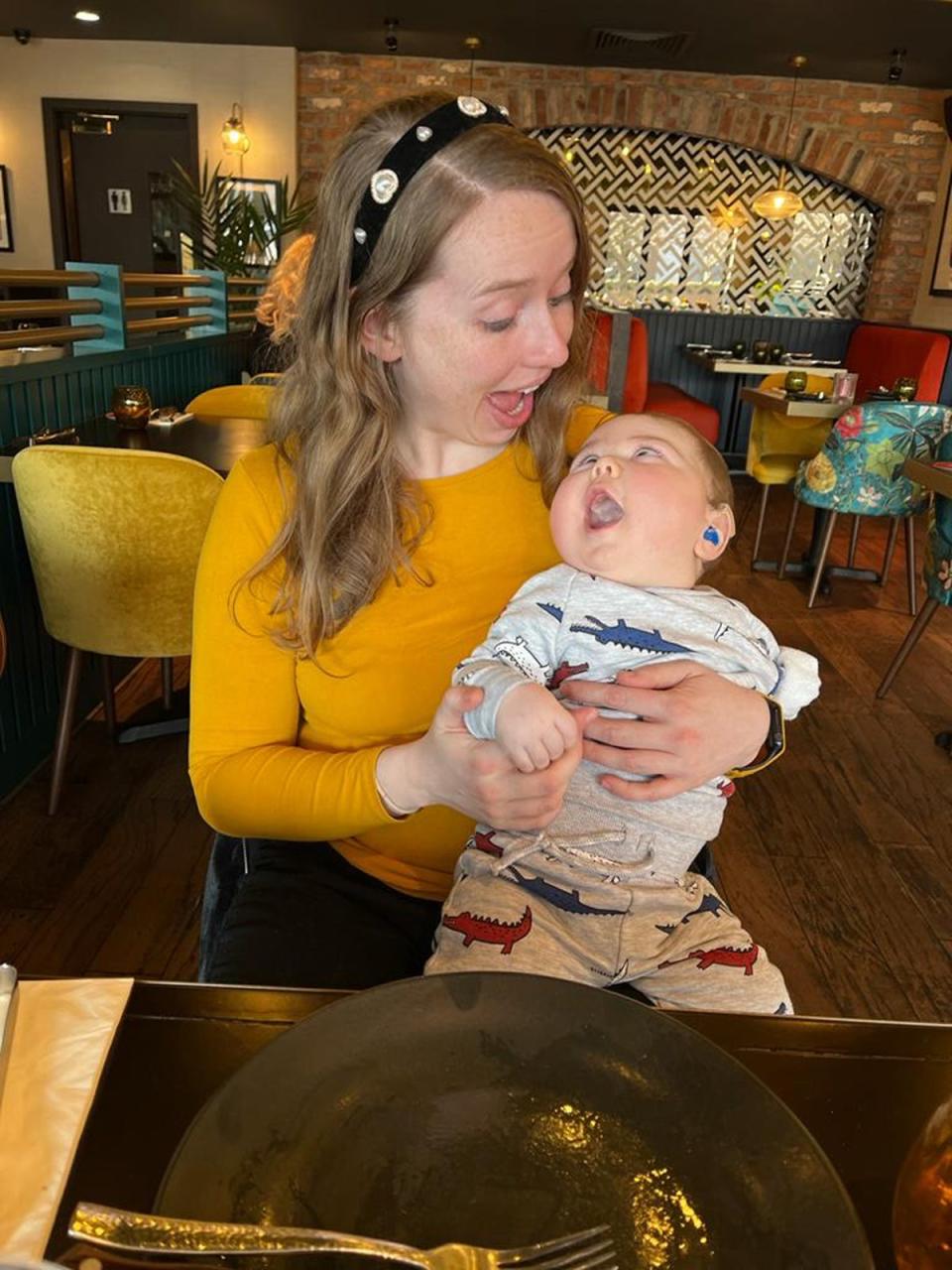 Libby Francis, 29, with Zack Reilly, at eight months old (Collect/PA Real Life)