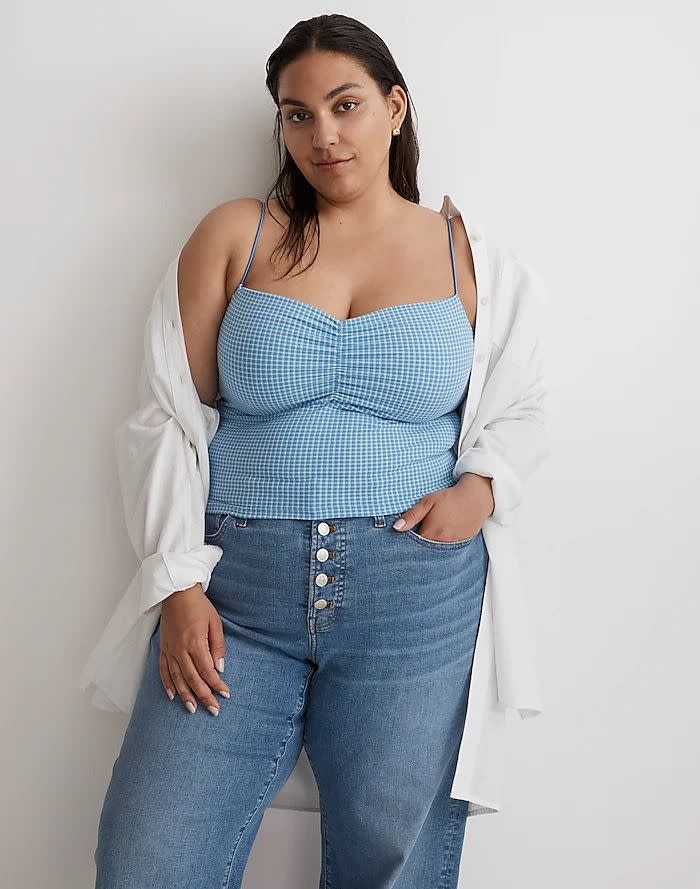 <p><a href="https://go.redirectingat.com?id=74968X1596630&url=https%3A%2F%2Fwww.madewell.com%2Fplus-mwl-flex-sweetheart-crop-tank-top-in-gingham-NL591.html&sref=https%3A%2F%2Fwww.harpersbazaar.com%2Ffashion%2Fg44041267%2Fbest-plus-sized-resort-wear-brands%2F" rel="nofollow noopener" target="_blank" data-ylk="slk:Shop Now;elm:context_link;itc:0;sec:content-canvas" class="link ">Shop Now</a></p><p>Plus MWL Flex Sweetheart Crop Tank Top</p><p>$50.00</p><p>madewell.com</p>