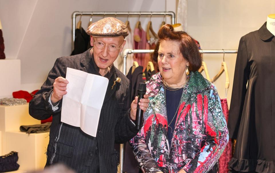 Stephen Jones and Suzy Menkes (Dave Benett)