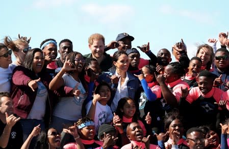 Prince Harry and Meghan visit Cape Town