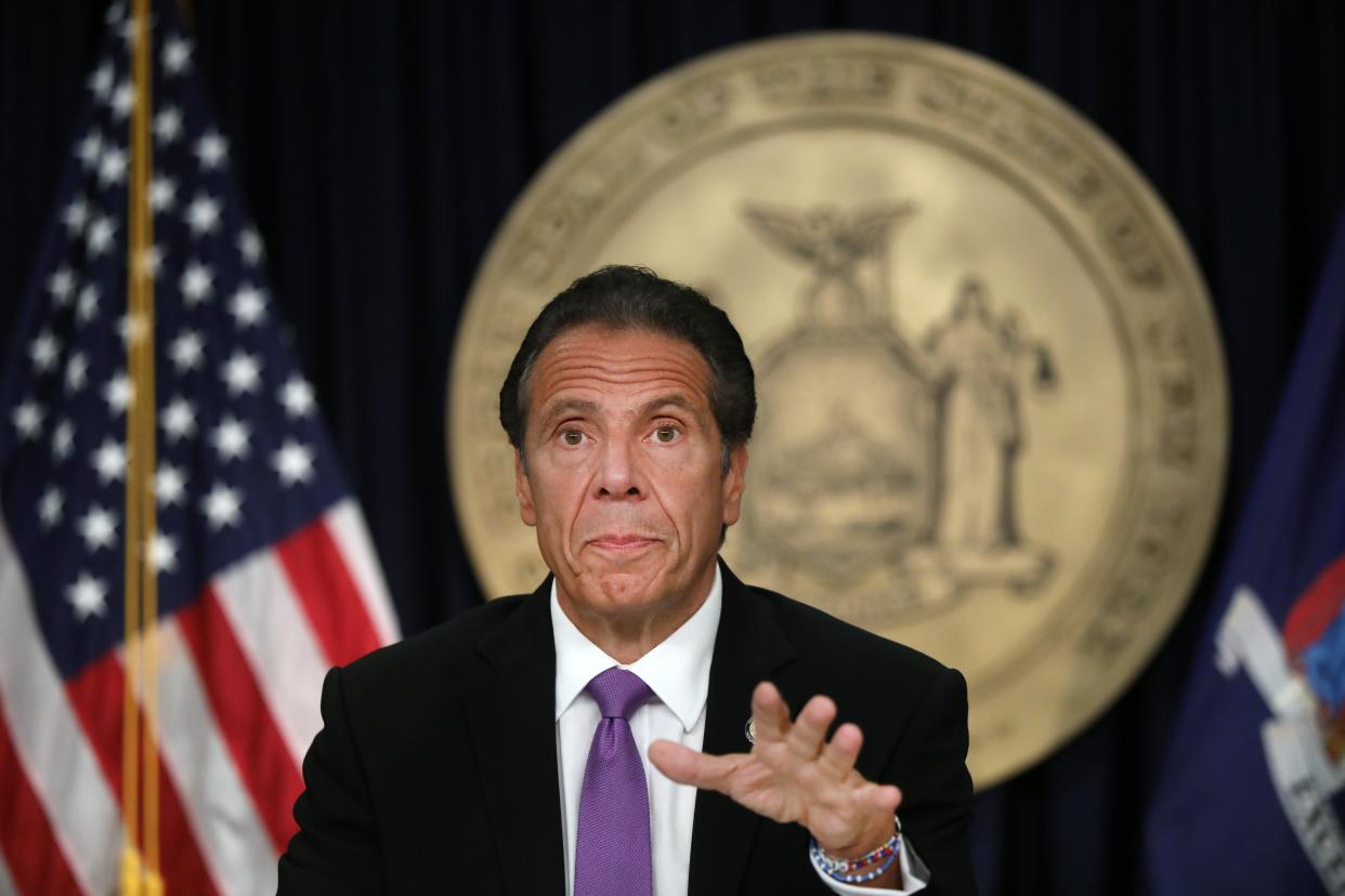 New York governor Andrew Cuomo has warned law enforcement they have to implement his Covid restrictions over Thanksgiving (Getty Images)