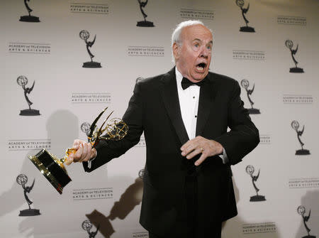 Actor Tim Conway holds his Emmy award for outstanding guest actor in a comedy series for "30 Rock" at 2008 Primetime Creative Arts Awards in Los Angeles September 13, 2008. REUTERS/Mario Anzuoni/File Photo