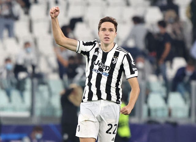 Federico Chiesa notched the winner when Juventus beat Chelsea in their initial Group H meeting (Fabrizio Carabelli/PA).