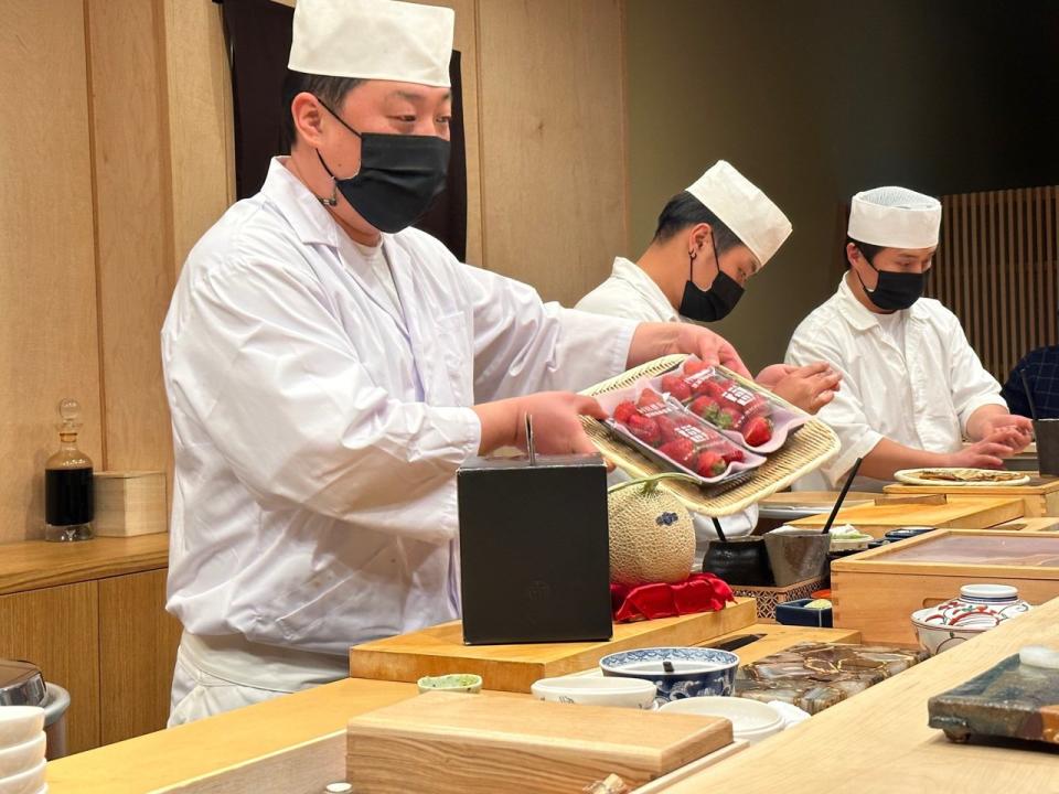 Sushi Yuen幾乎每個食材都有產地證明。（記者張宏／攝影）