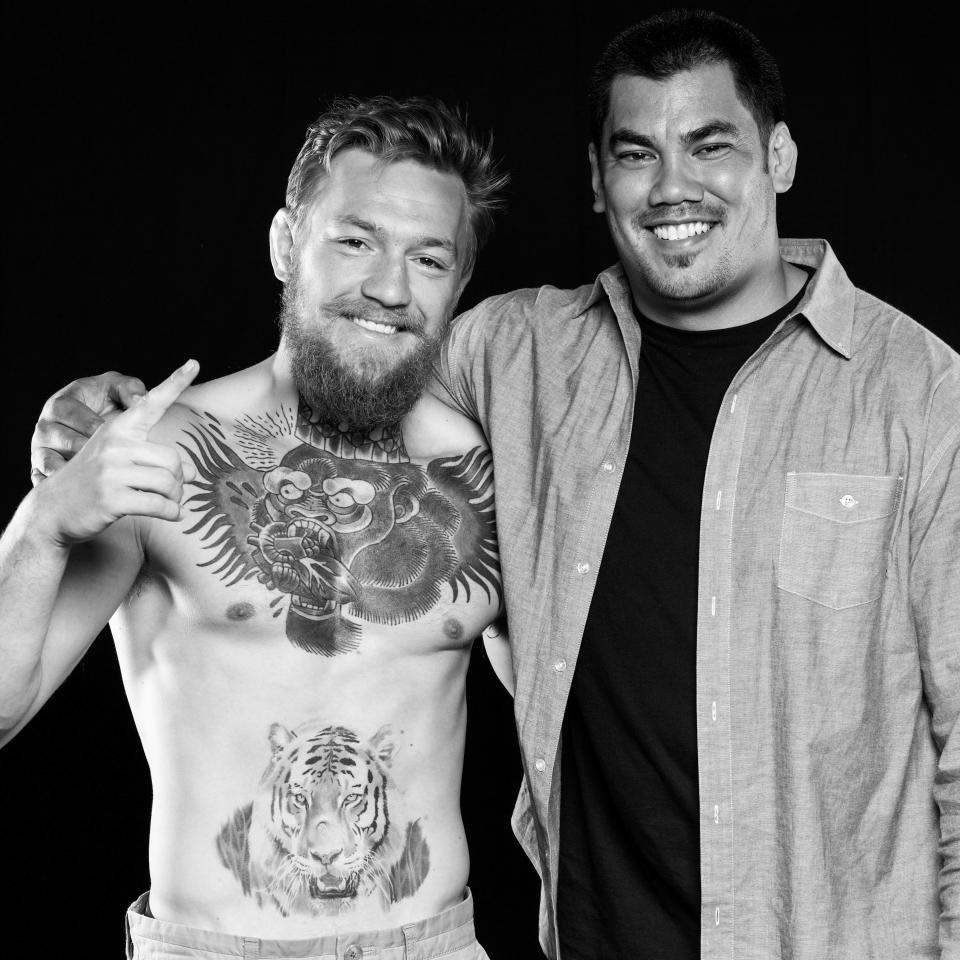 Conor McGregor with sports marketeer Hans Molenkamp