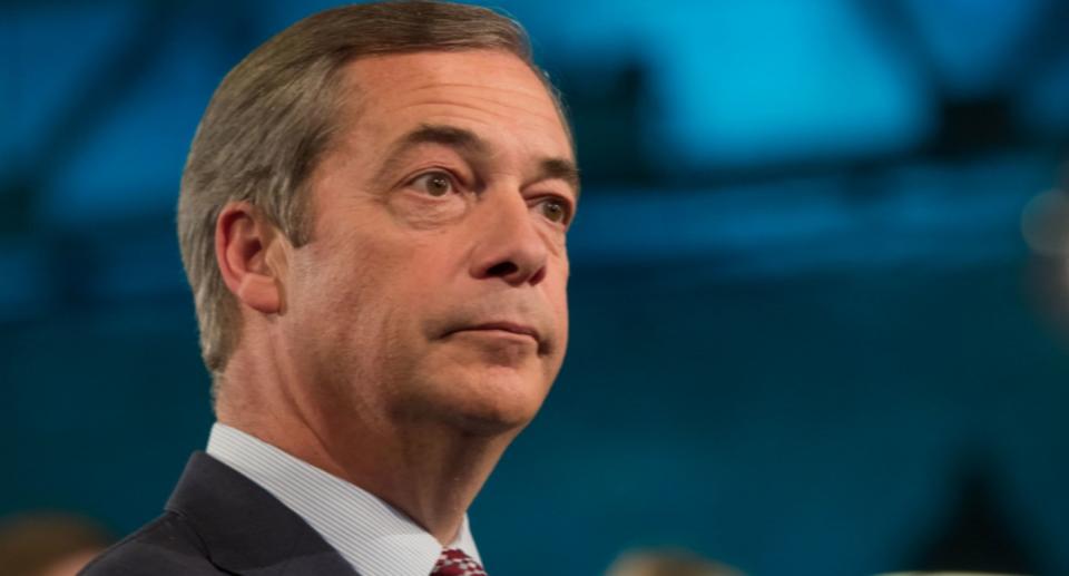 Former Ukip leader Nigel Farage, reported to be considering a return to politics, was invited to join the Tories by Mr Rees-Mogg. (PA)