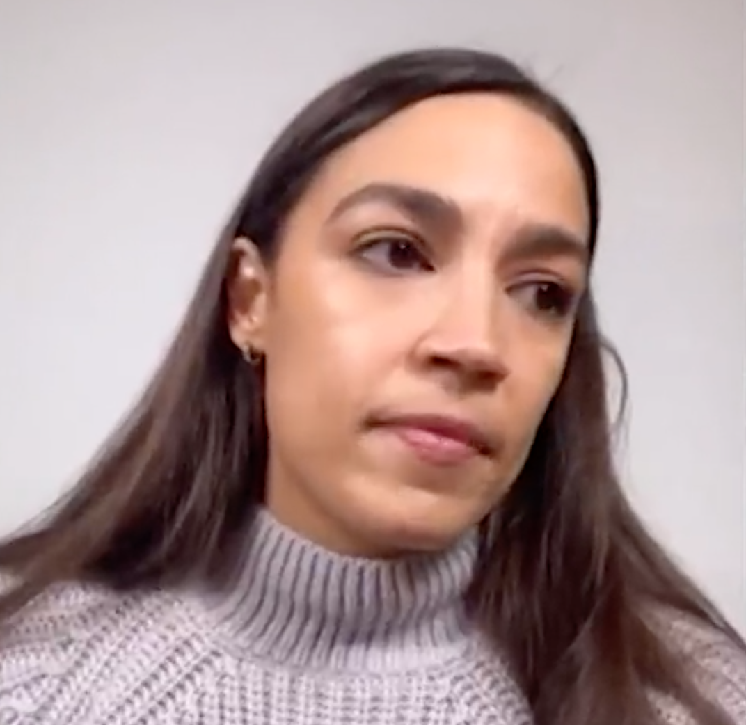 <p>Alexandria Ocasio-Cortez revealed she is a “survivor of sexual assault” to some 150,000 viewers during her instagram live session</p> (screengrab)