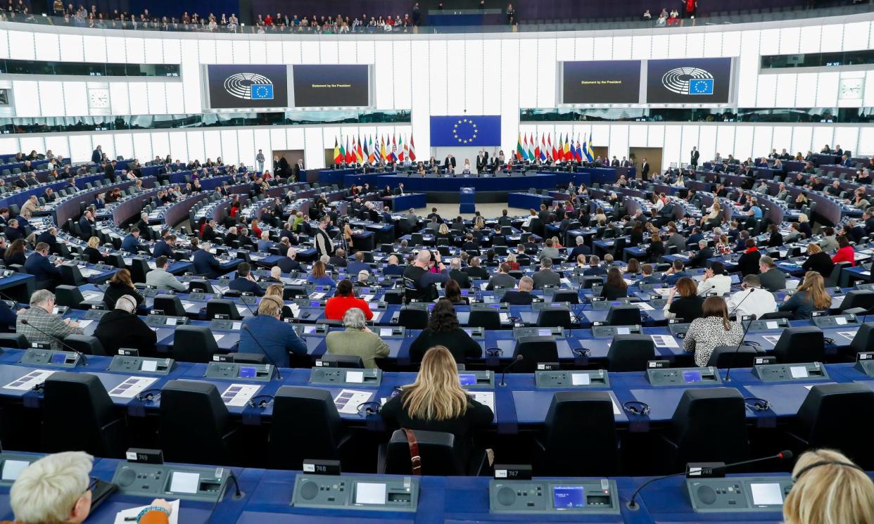 <span>Just 4.3% of MEPs in the parliament’s last mandate were from racial and ethnic minorities – which falls drastically short of the estimated 10% of the EU population who identify as such.</span><span>Photograph: Julien Warnand/EPA</span>